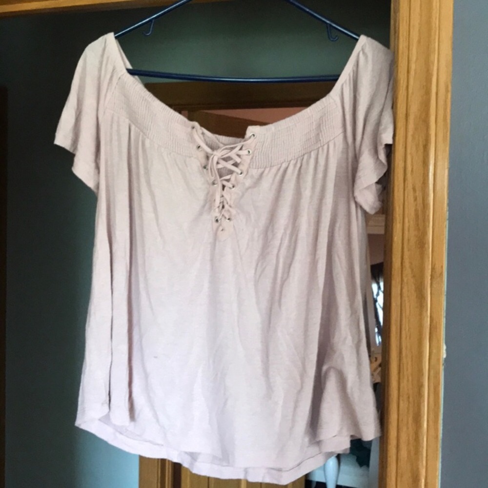 American eagle off the shoulder top